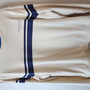 Vineyard Vines Cream and Blue Sweatshirt